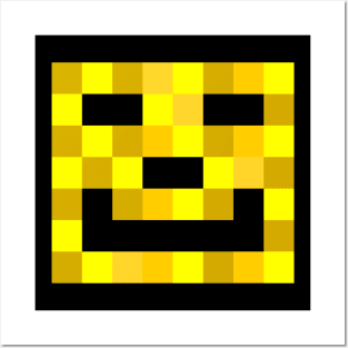 Smiling Yellow Cube Posters and Art